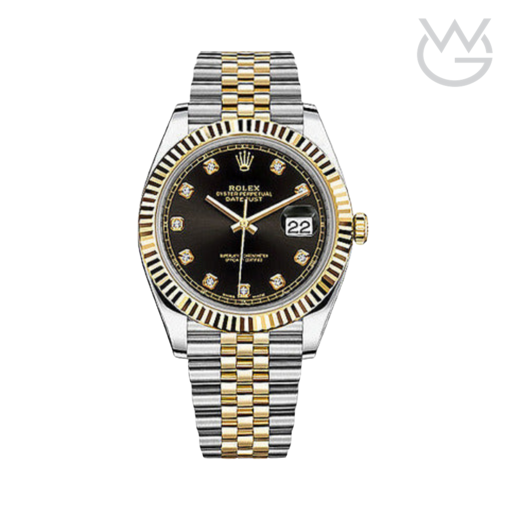 Rolex Datejust – Black Dial Yellow Silver
