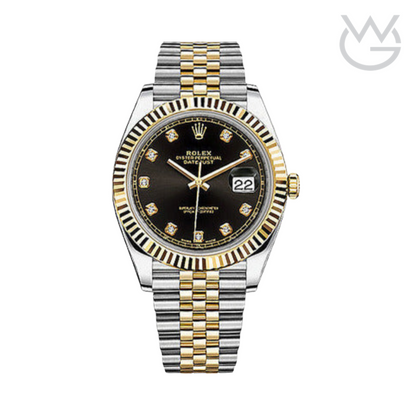 Rolex Datejust – Black Dial Yellow Silver