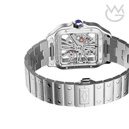 Cartier Santos Skeleton Two-Tone Steel & Yellow Gold