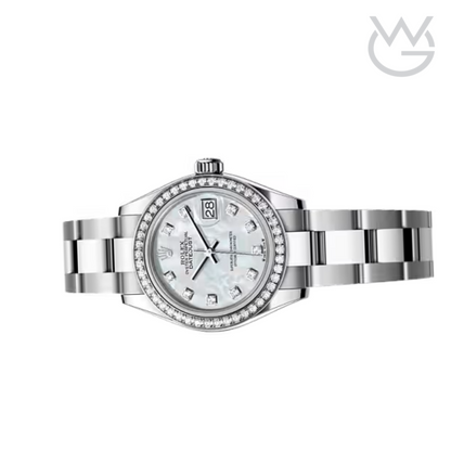 Rolex Lady-Datejust – White Dial & Diamond Detail - View 4