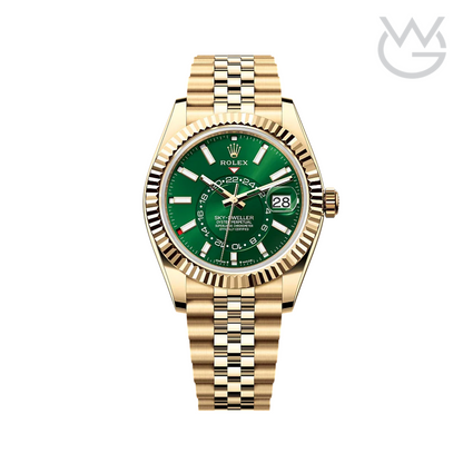 Rolex Sky-Dweller – Yellow Gold Green Dial