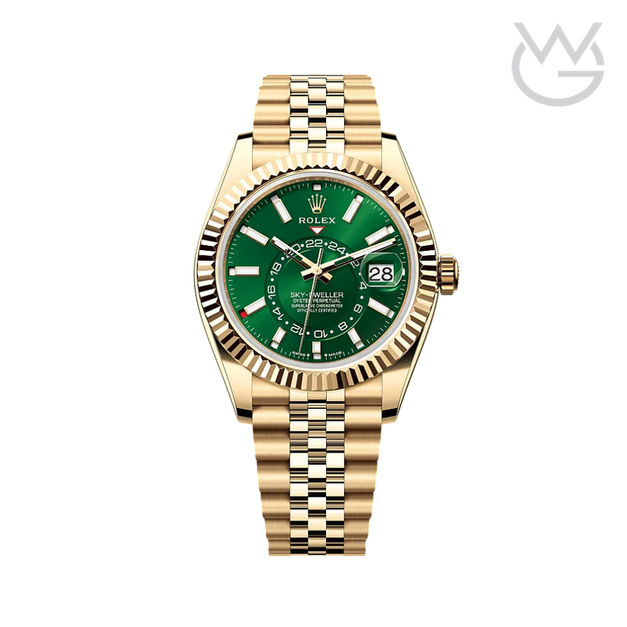 Rolex Sky-Dweller – Yellow Gold Green Dial