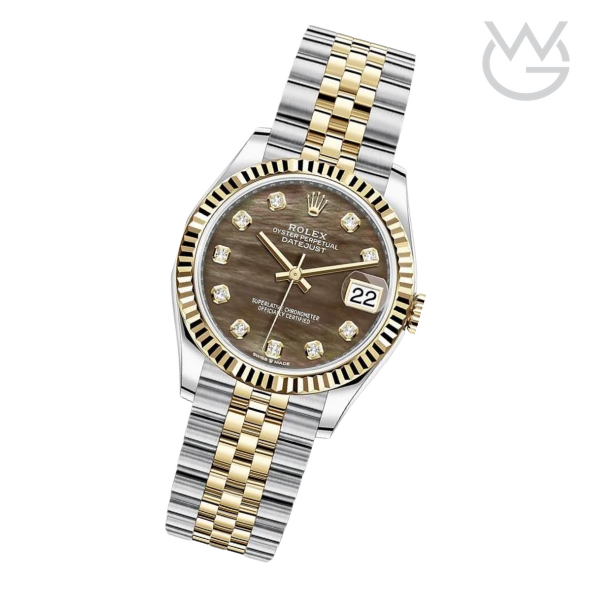 Rolex Lady-Datejust – Two Tone & Dark Grey Dial - View 4