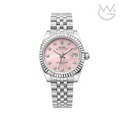 Rolex Datejust – Pink Dial Fluted Bezel & Jubilee