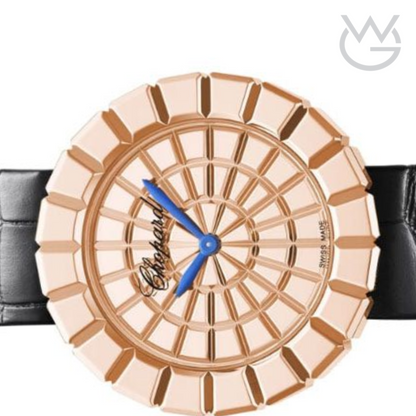 Chopard Ladies Watch – Mosaic Dial & Textured Leather Strap - View 3