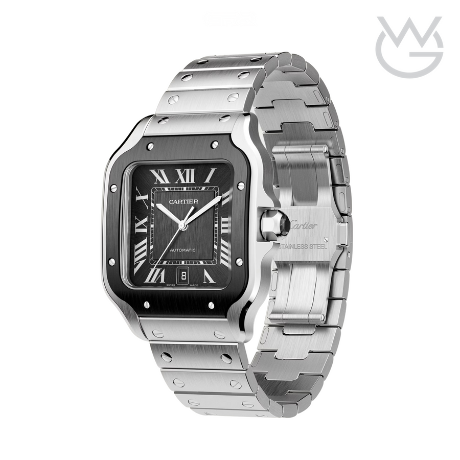 Cartier Santos de Cartier – Steel Black Dial