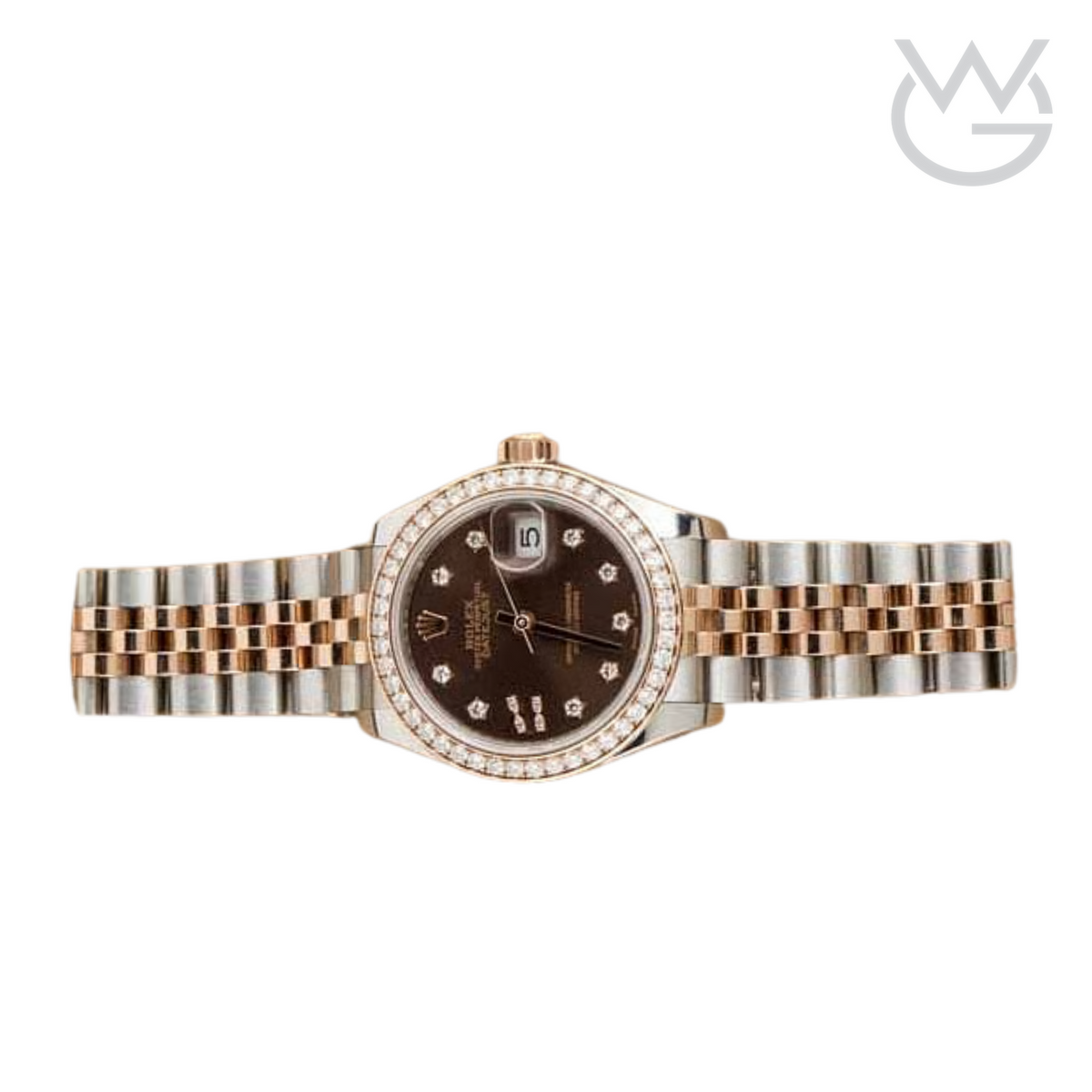 Rolex Lady-Datejust – Two Tone & Diamond Detail - View 2
