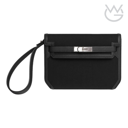 Hermès Depeche 25 Pouch – Noir / Noir - View 1