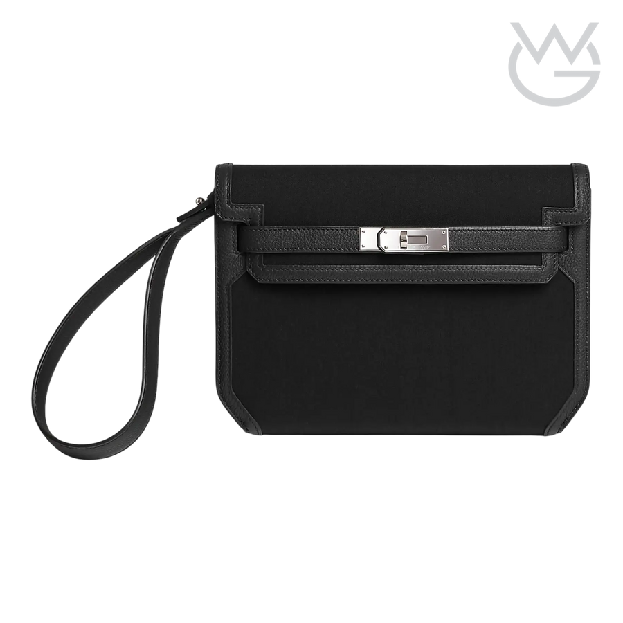 Hermès Depeche 25 Pouch – Noir / Noir - View 1