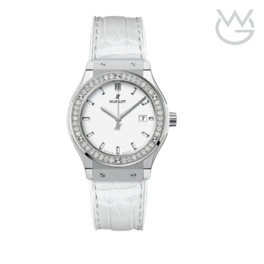 Hublot Classic Fusion Ladies Watch – White Dial & Diamond Detail - View 1