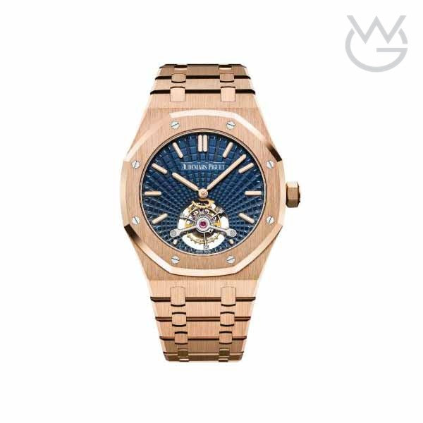 Audemars Piguet Royal Oak – Selfwinding Flying Tourbillon Pink Gold Smoked Blue Dial