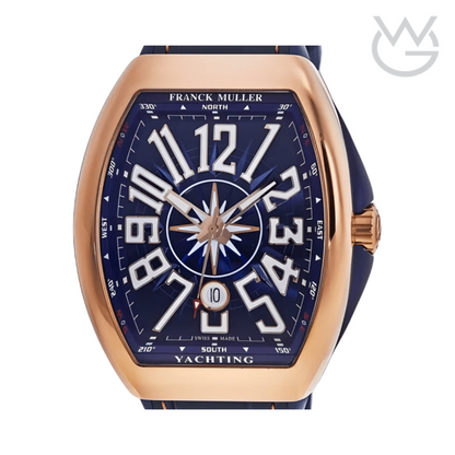Franck Muller Rose Gold Blue Dial