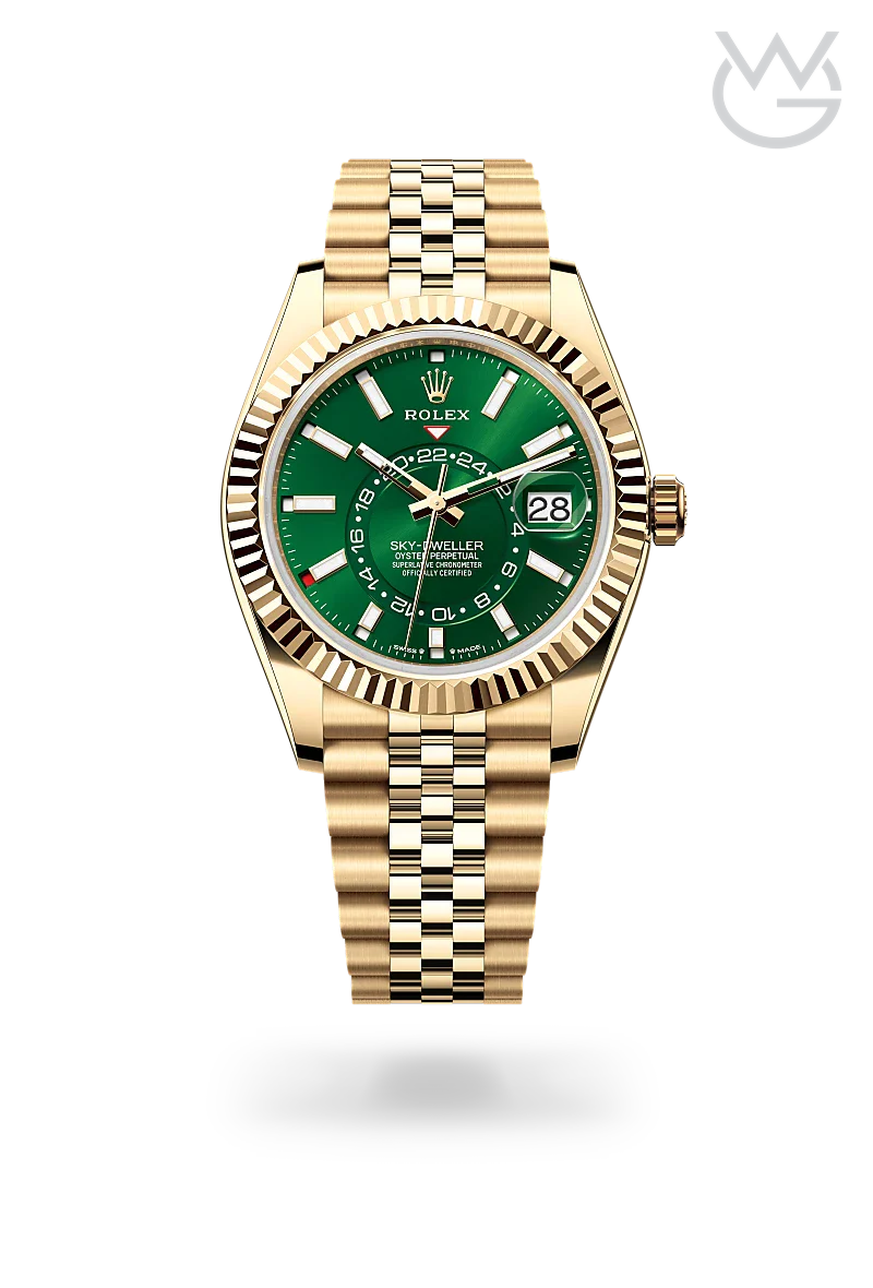 Rolex Sky-Dweller – Yellow Gold Green Dial