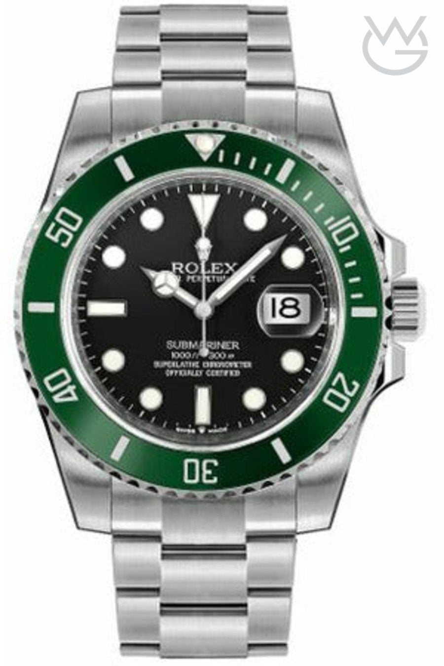 Rolex Submariner Date – Black Dial Silver Green