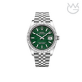 Rolex Datejust – Mint Green Waffle Dial Silver