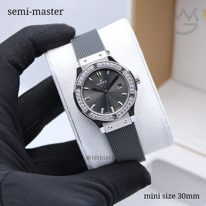 Hublot Classic Fusion Ladies Watch – Racing Grey & Diamond Detail - View 5
