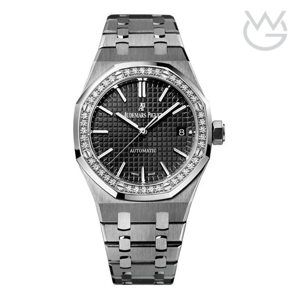 Audemars Piguet Royal Oak – Selfwinding Stainless Steel Diamond Bezel Black Dial