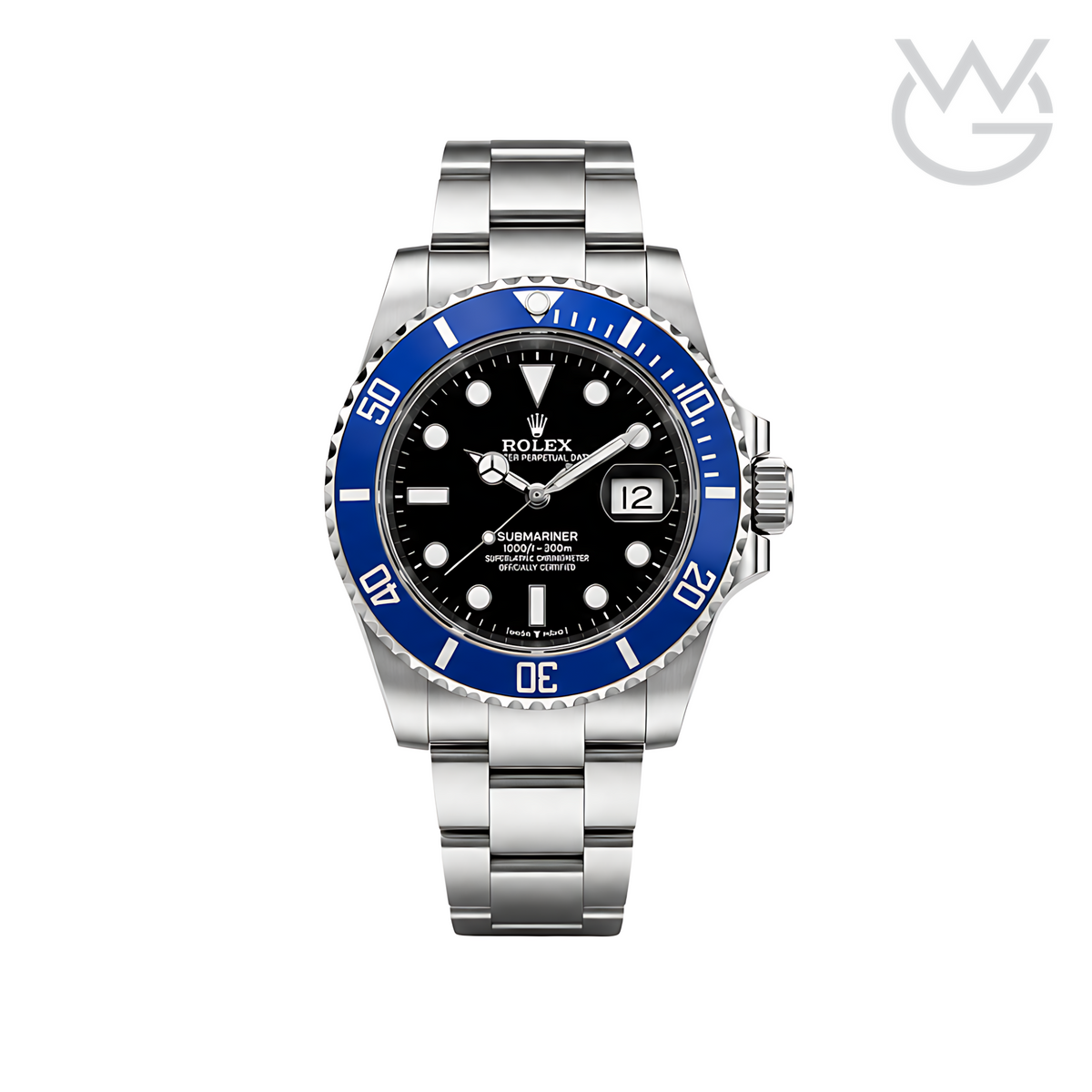 Rolex Submariner Date – Black Dial Blue Bezel Silver