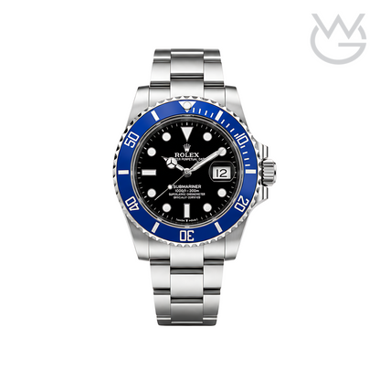 Rolex Submariner Date – Black Dial Blue Bezel Silver