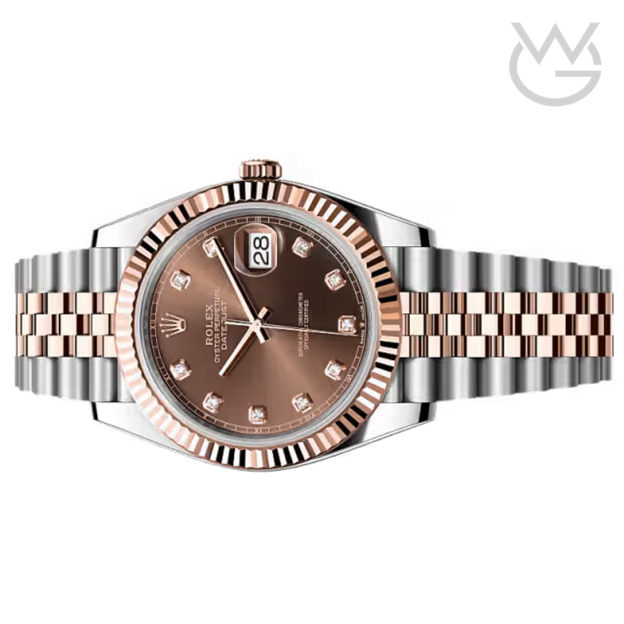 Rolex Lady-Datejust – Everose Two Tone & Chocolate Dial - View 2