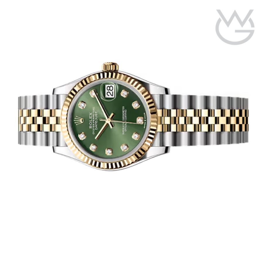 Rolex Lady-Datejust – Green Gem Dial, Two Tone - View 2