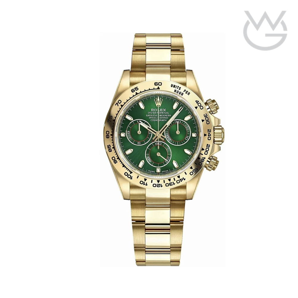 Rolex Daytona – 116508 Yellow Gold Green Dial