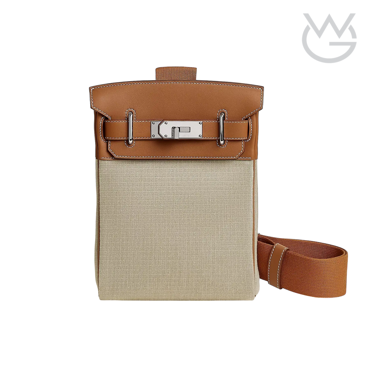 Hermès HAC À Dos Backpack – Ficelle / Gold - View 1