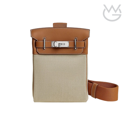 Hermès HAC À Dos Backpack – Ficelle / Gold - View 1
