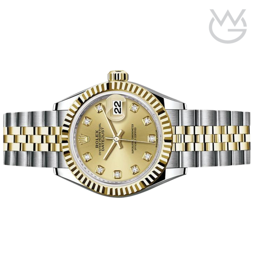 Rolex Lady-Datejust – Two Tone & Champagne Diamond Dial - View 2