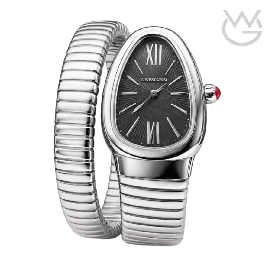 Bvlgari Serpenti Tubogas – Steel Black Opaline Dial