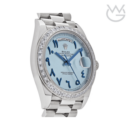 Rolex Numerals Ice Blue Dial