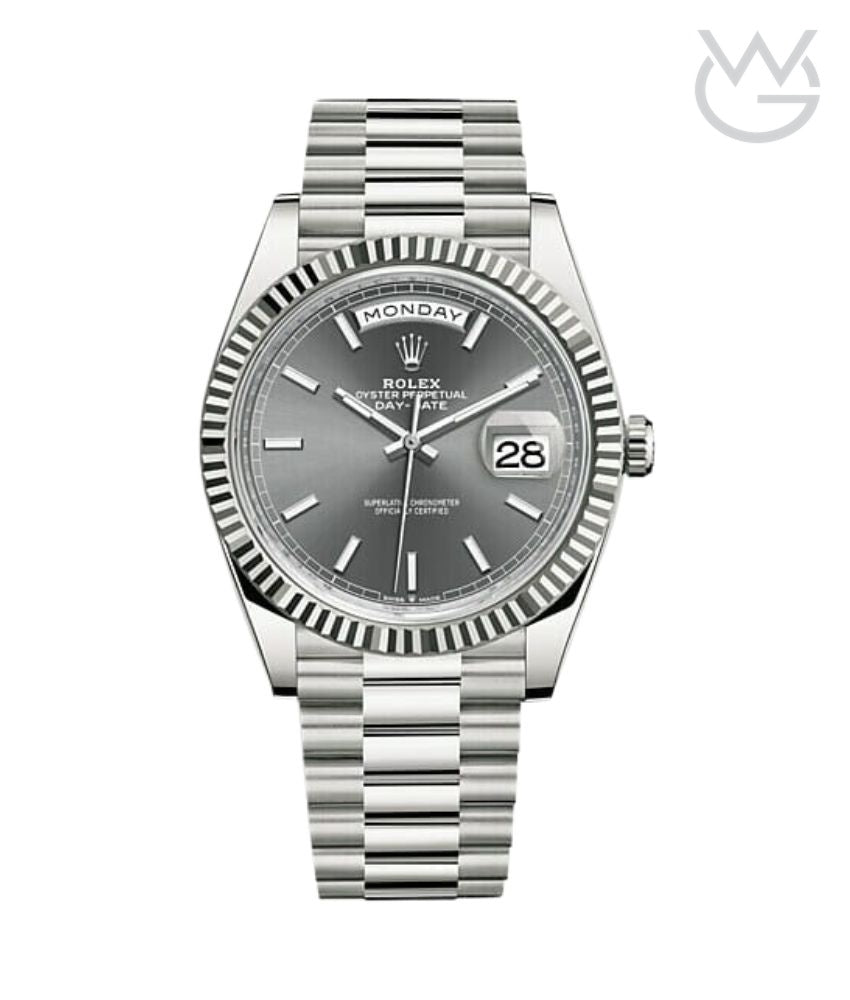 Rolex Day-Date – Grey Silver Steel