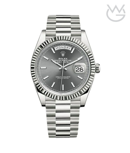 Rolex Day-Date – Grey Silver Steel