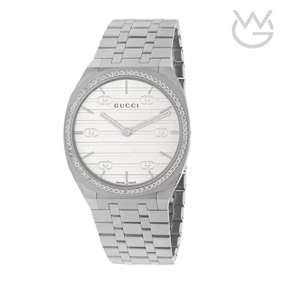 Gucci 25H Ladies Watch – Silver Tone - View 1