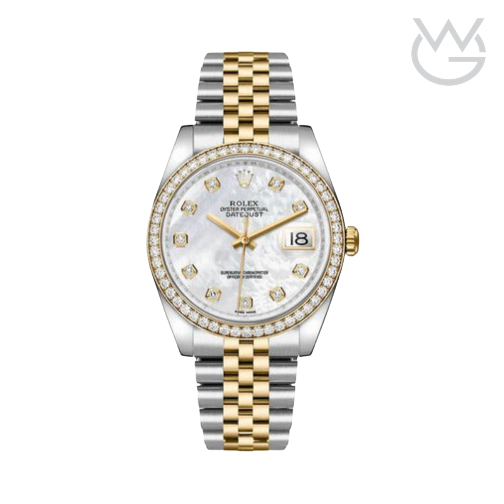 Rolex Datejust – White Dial Diamonds Steel