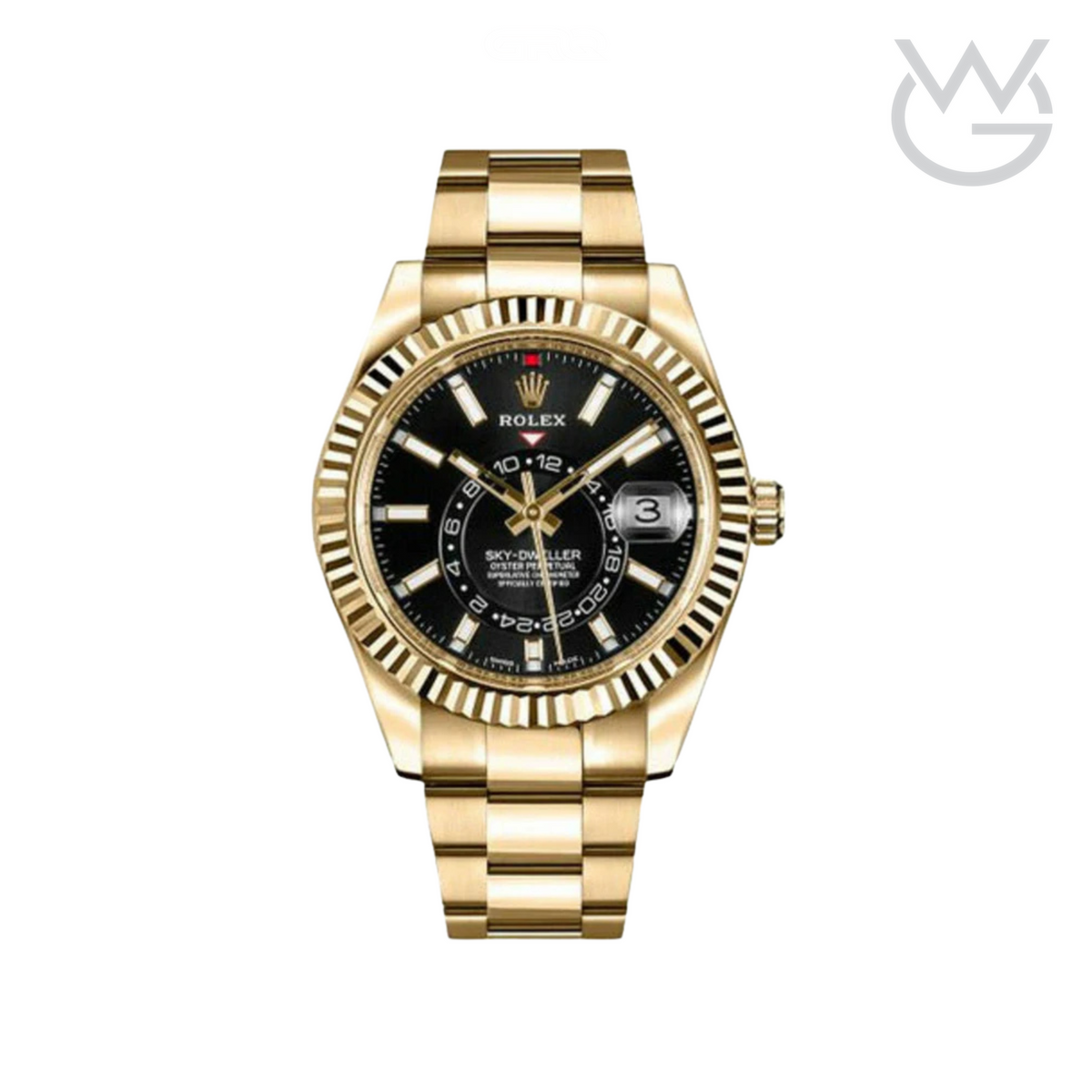 Rolex Sky-Dweller – Black Dial Yellow Steel