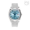 Rolex Day-Date – Blue Dial Silver Steel