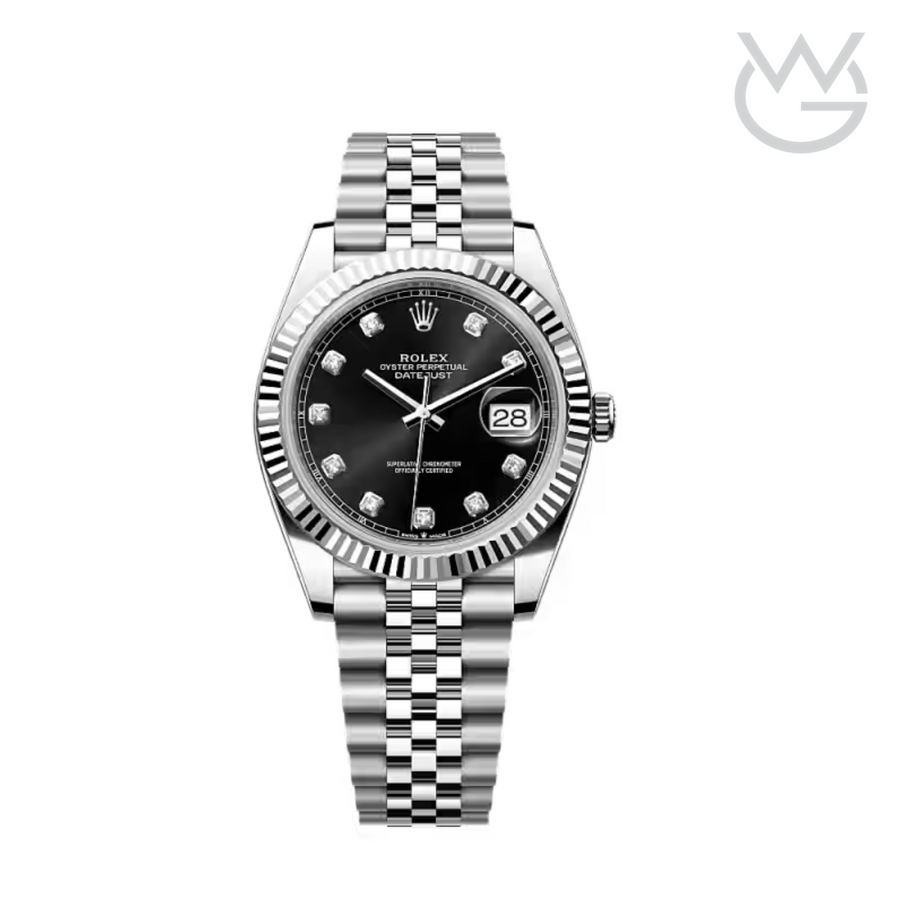 Rolex Lady-Datejust – Black Diamond Dial, Steel Tone - View 1