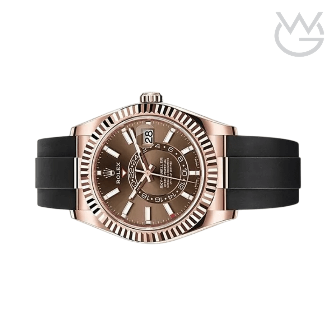 Rolex Rose Gold Chocolate Dial