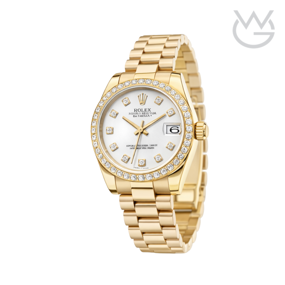 Rolex Datejust – White Diamond Dial Bezel