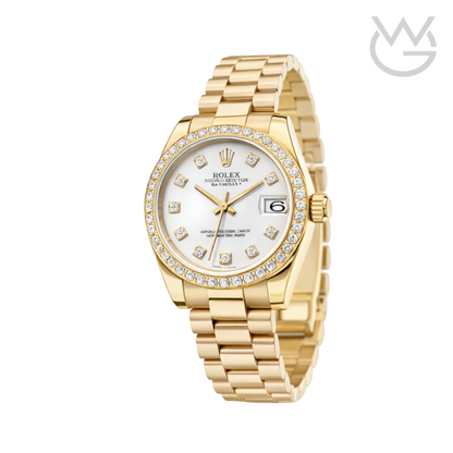 Rolex Datejust – White Diamond Dial Bezel