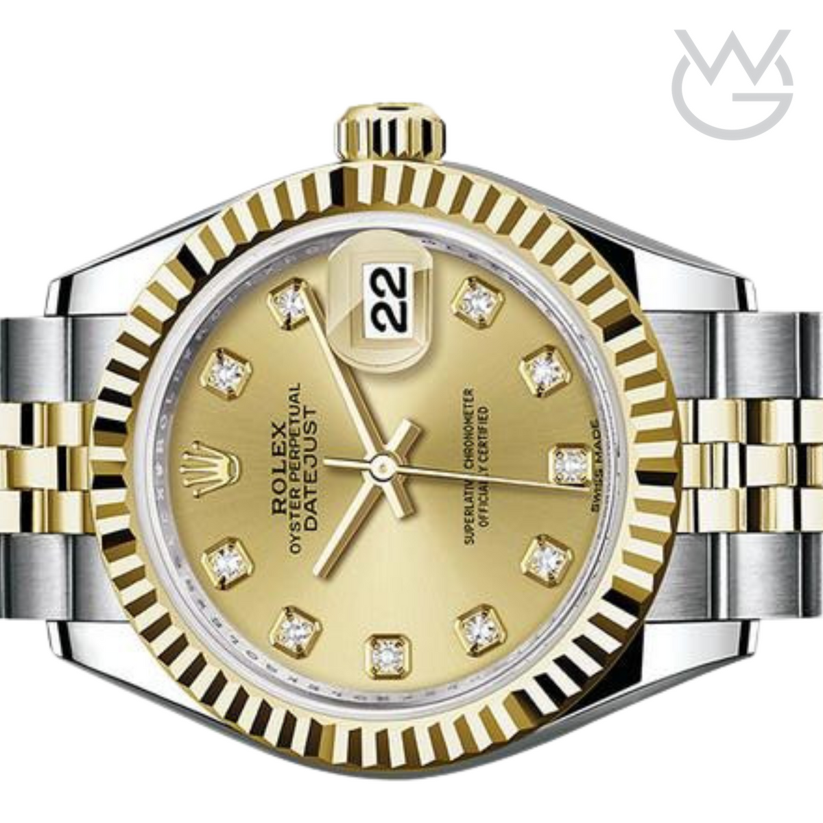 Rolex Lady-Datejust – Two Tone & Champagne Diamond Dial - View 3