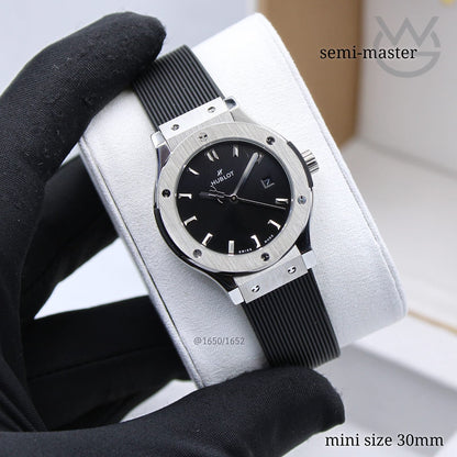 Hublot Classic Fusion Ladies Watch – Black Dial & Rubber Strap - View 4
