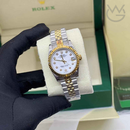 Rolex Rolex Datejust Silver Gold-White Dial