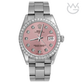 Rolex Lady-Datejust – Pink Diamond Dial & Diamond Bezel - View 1