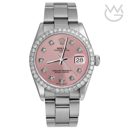 Rolex Lady-Datejust – Pink Diamond Dial & Diamond Bezel - View 1