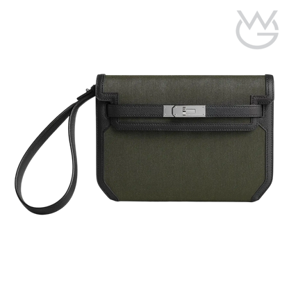 Hermès Depeche 25 Pouch – Tourbe / Noir - View 1