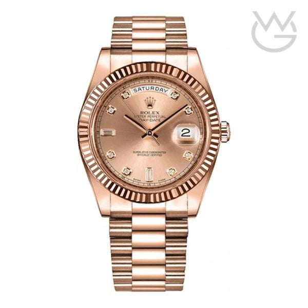 Rolex Day-Date – Brown Dial Steel
