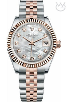 Rolex Datejust – White Dial Rose Gold