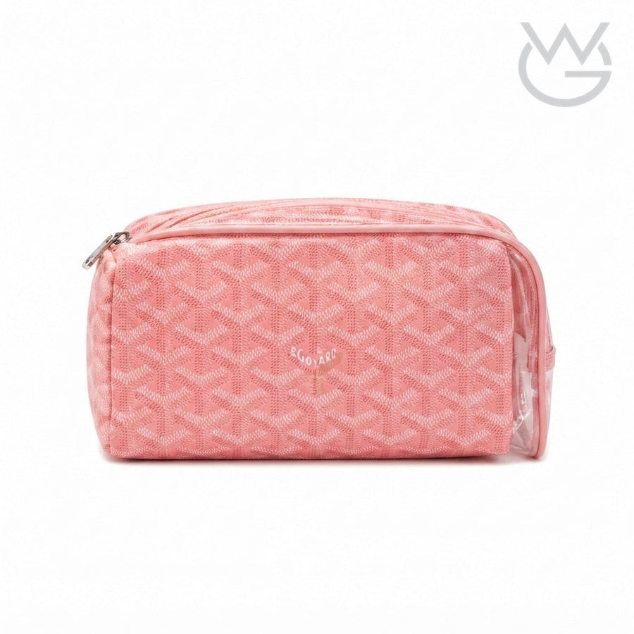 Goyard Goyardine Cosmetic Toiletry Pouch Set – Pink - View 1